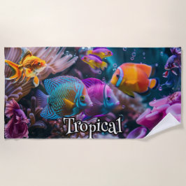 Toalha De Praia Biodiversidade Tropical