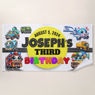 Toalha De Praia Birthday Beach Towel