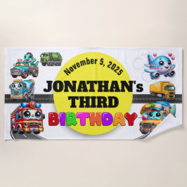 Toalha De Praia Birthday Beach Towel