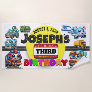 Toalha De Praia Birthday Beach Towel