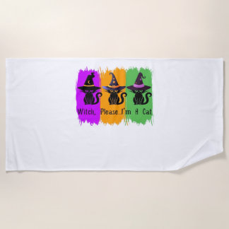 Toalha De Praia Black Cats In Witch Hats Essential T-Shirt
