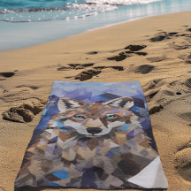 Blanket de Montanha Geométrica do Wolf