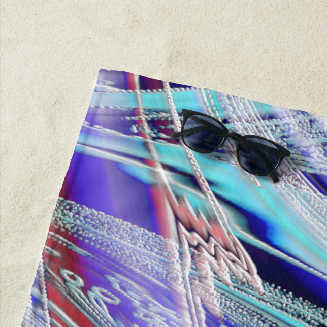 Toalha De Praia Bleached crossed bird feathers (In Situ)