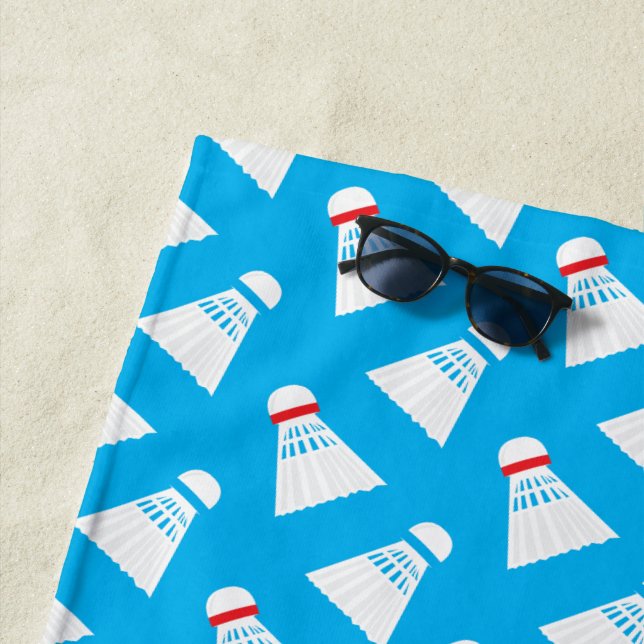 Toalha De Praia Bloqueio do Jogador de Badminton Padrão (In Situ)