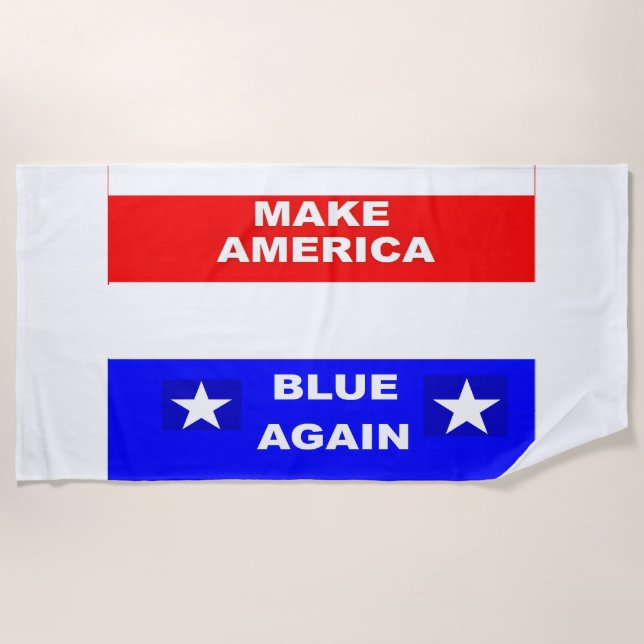 Toalha De Praia Blue Again (Frente)