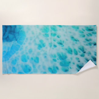 Toalha De Praia Blue Crush - Obra de Arte Costeira Abstrata