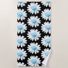Toalha De Praia Blue Dotted Daisy's