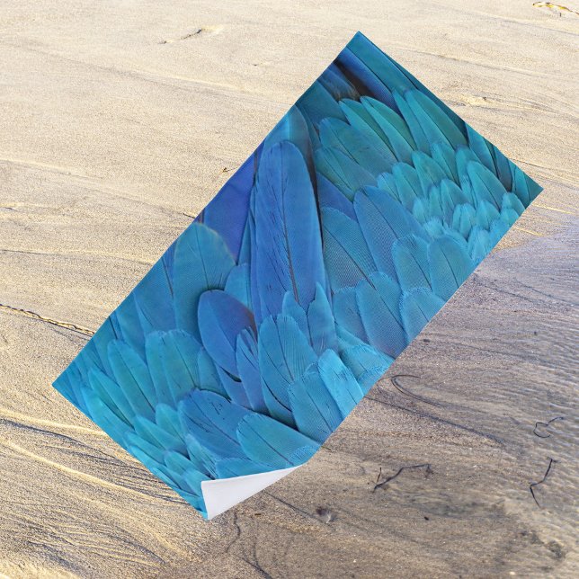 Toalha De Praia Blue feathers (Criador carregado)