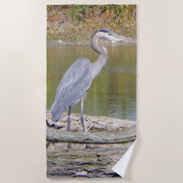 Toalha de praia Blue Heron