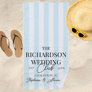 Toalha De Praia Blue Stripe Social Club Mercadoria Personalizada d