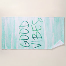 Toalha De Praia Boas Vibes