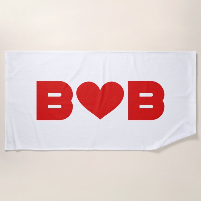Toalha De Praia Bob Love (Frente)