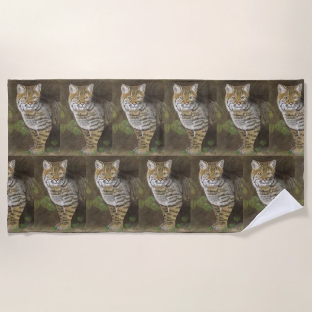 Toalha De Praia Bobcat (Frente)