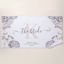 Toalha de Praia Boho Noiva