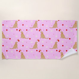 Toalha De Praia Bola de Praia Algodão Pup Algodão Pink Beach Blank