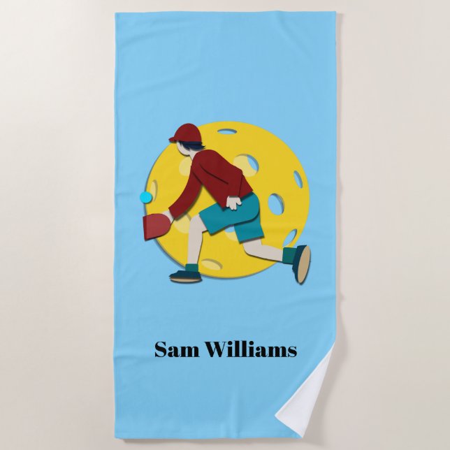 Toalha De Praia Bola de seleção (Frente)