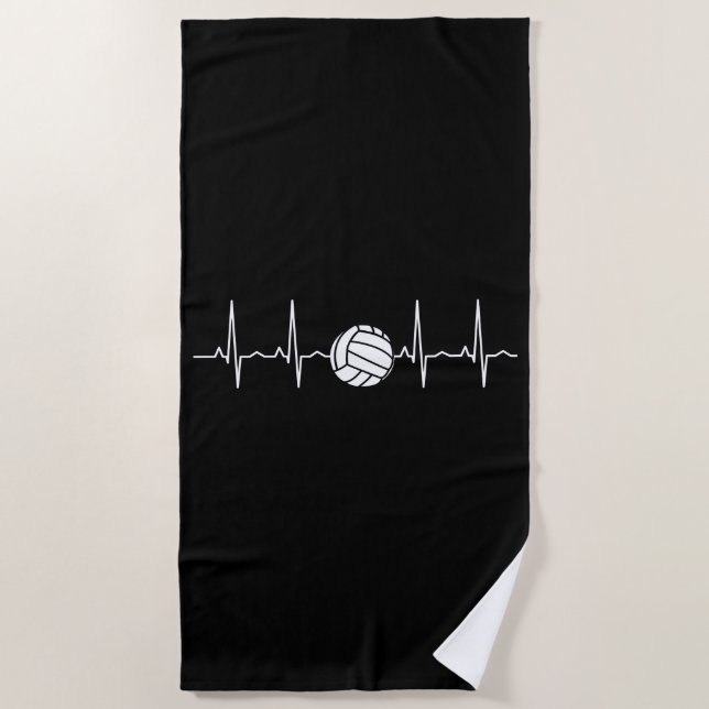 Toalha De Praia Bola de Voleibol (Frente)