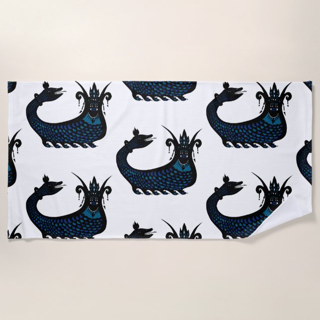 Toalha De Praia Boncuk Meran Beach Towel (Frente)