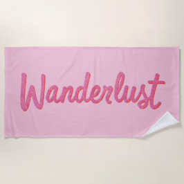 Toalha De Praia Boneca Sonho Rosa Wanderlust | Viagem Dolcore Femi