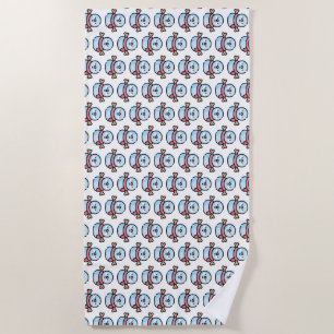 Toalha De Praia boneco de neve