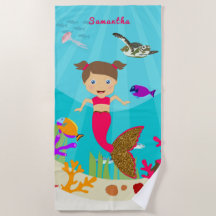 Bonita Sereia no Oceano Colorido