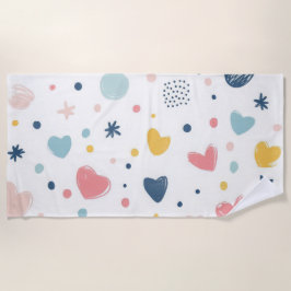 Toalha De Praia Bonito Cartoon Sky