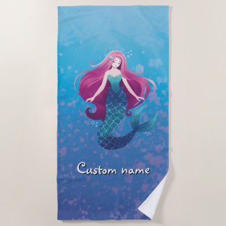 Toalha De Praia Bonito sereia Personal Beach Towel