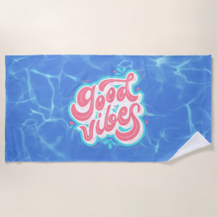 Toalha De Praia Bons Vibes Beach/piscina