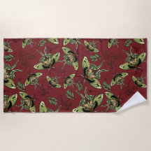 Borboleta aquosa e flor de lavanda Yoga Mat