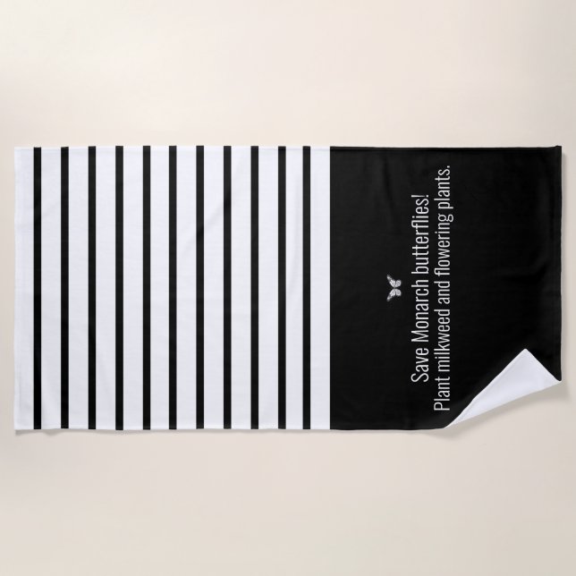 Toalha De Praia Borboleta monarca (Frente)