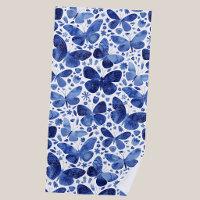 Borboletas Aquarela Azul