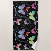 Borboletas Roxas e Azuis Brilhantes