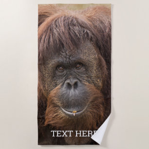Toalha De Praia Borneo Orangutan - Bela Fotografia