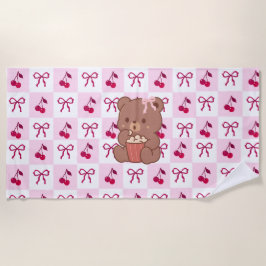 Toalha De Praia Bows & Bears Beach Towel
