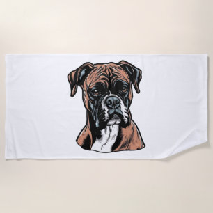 Toalha De Praia Boxer Buddy Humorous Protetor