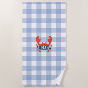 Toalha De Praia Boys Watercolor Crab