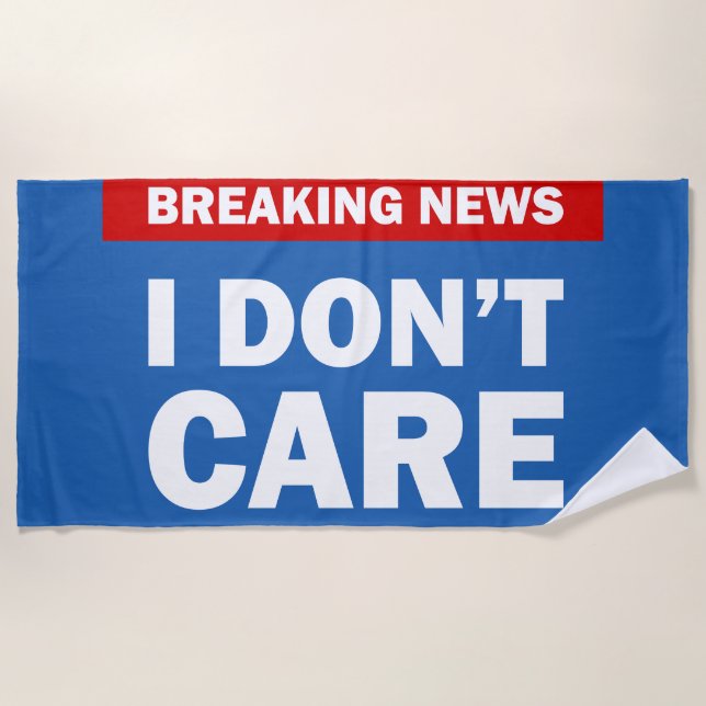 Toalha De Praia Breaking News (Frente)