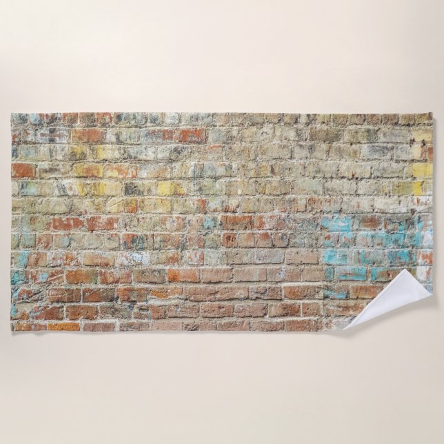 Toalha De Praia Brick Design Beach Towel (Frente)