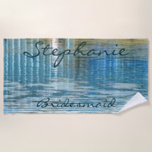 Bridesmaid Abstrato Refletion Beach Towel