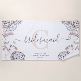 Toalha De Praia Bridesmaid Boho Beach Towel