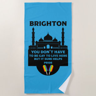 Toalha De Praia Brighton Orgulho gay
