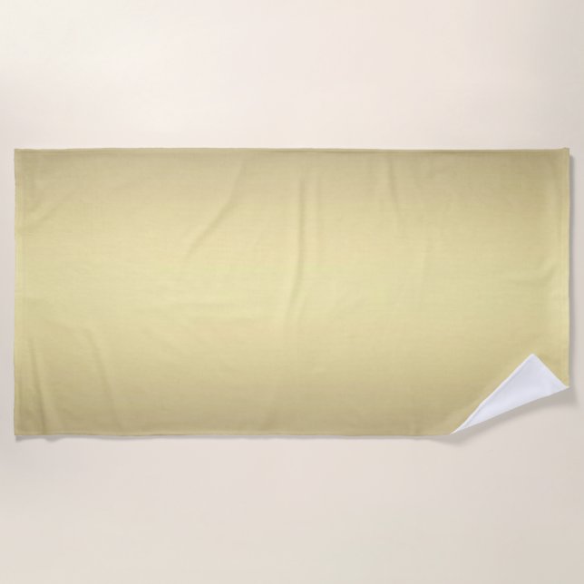 Toalha De Praia Brilho Dourado (Frente)