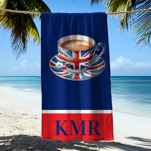 Toalha De Praia British Flag Aestic English Teacup