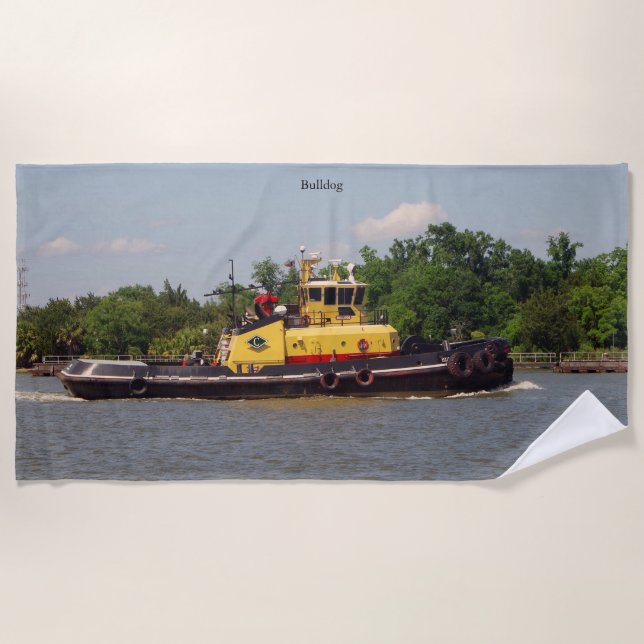 Toalha de praia Bulldog (Frente)