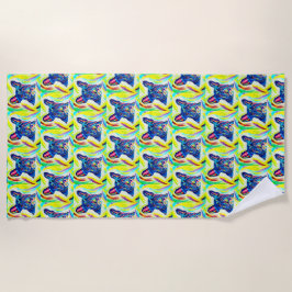 Toalha De Praia Bulldog Love Beach Towel