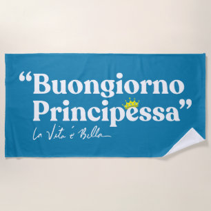 Toalha De Praia Buongiorno Principessa