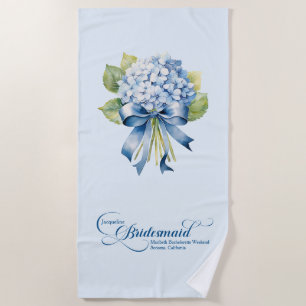 Toalha De Praia Buquê de Bridesmaid Blachelorette
