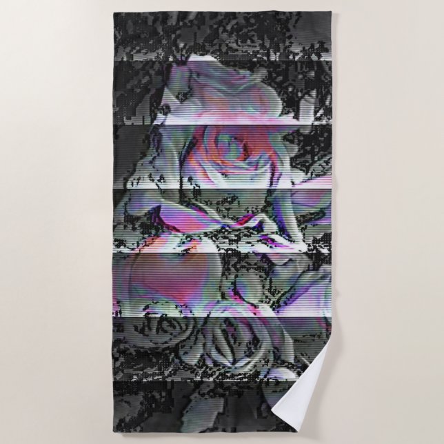 Toalha De Praia Buquê Techno (Frente)