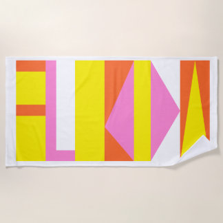 Toalha De Praia BurkayCouture "Florida" Quality Beach Towel