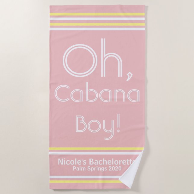 Toalha De Praia Cabana Boy Beach Towel (Frente)